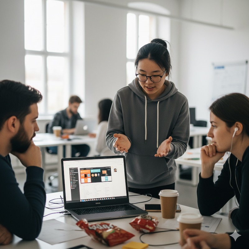 Builder participants creating prototypes